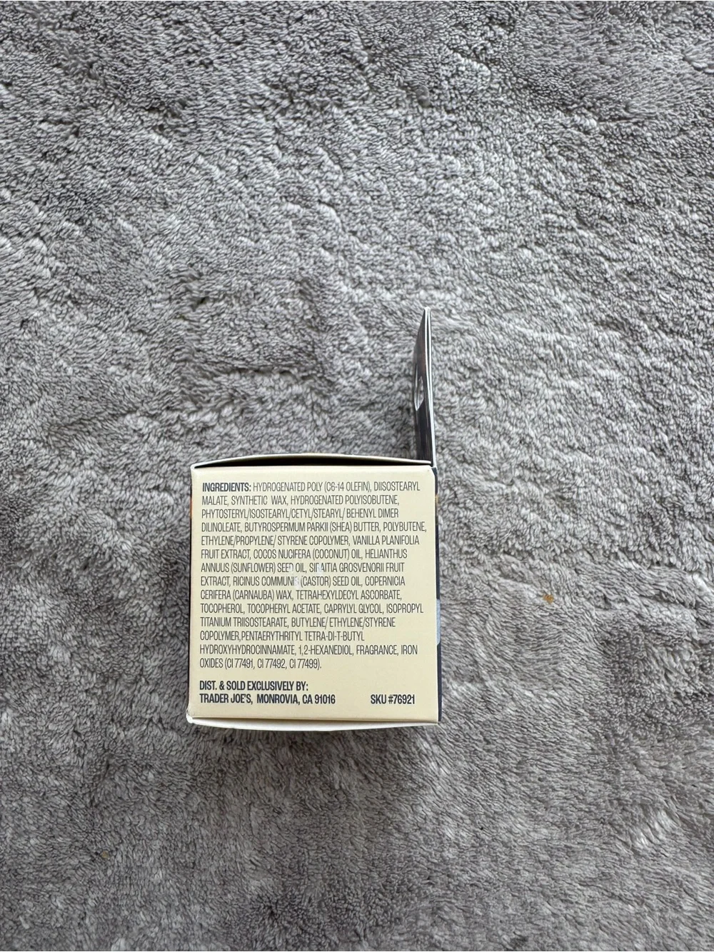 Trader Joe's Vanilla Lip Mask — Cream Moisturizing Balm